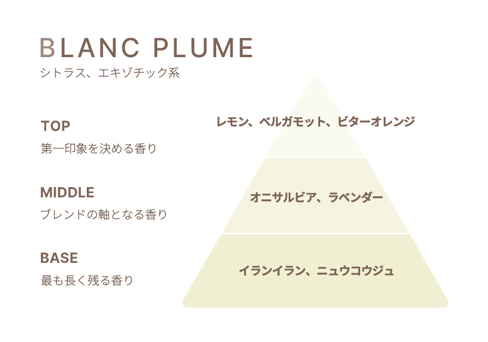 ブランプリュムの香りのピラミッド